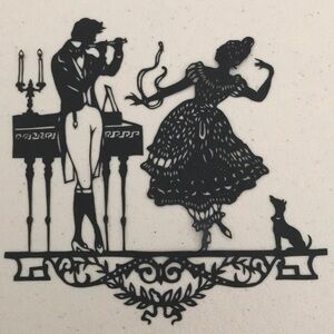 🔥ON SALE🔥Romance Couple 💖 Handmade PaperCut Silhouette Scherenschnitte